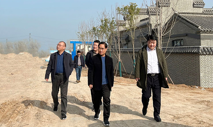 鄧紹宏、王輝、郭淮成一行蒞臨項目基地參觀考察